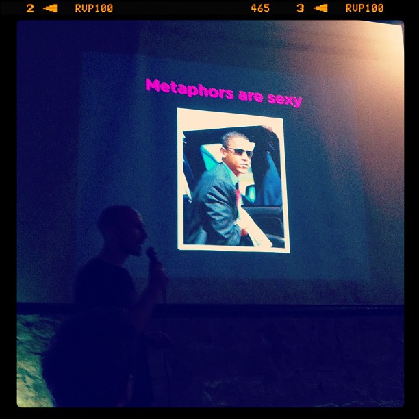 { #SXSW2013} @Metaphwoar Netted by the Webbys came to Austin from London! Obama大統領も「sexy metaphor」のプロです！