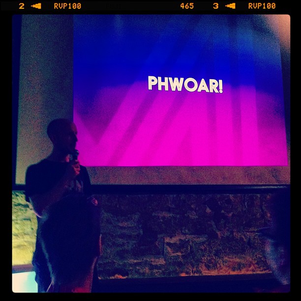 { #SXSW2013} @Metaphwoar Netted by the Webbys came to Austin from London! "Phwoar"はイギリスの1世代前のスラングで、「ホット!!」の表現です♡