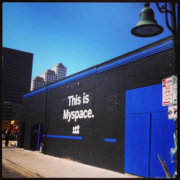 { #SXSW2013} Has the new MySpace arrived?! On our way to check-out the Samsung GALAXY experience☆