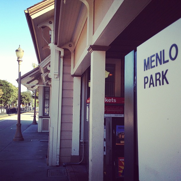 Arrived at Menlo Park.