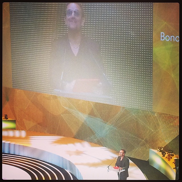 [カンヌ2014 Cannes Lion Heart Award] カンヌ今年初のライオンハートアワードはU2のBONO!!!