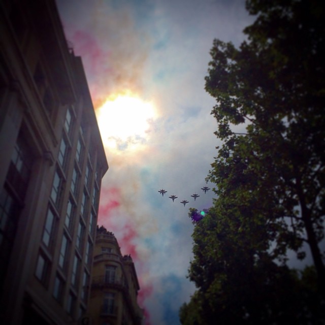 Bastille Day skies, hurrah!