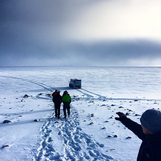 Scouting in the glacier