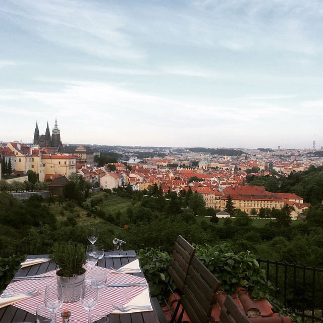 a beautiful restaurant in Prague