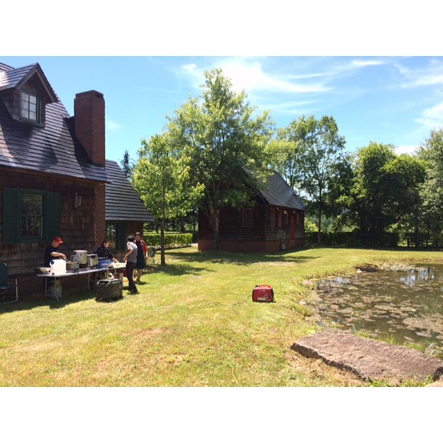 Lunch time, catering ready!  #shoot #catering #productionservice #sunny