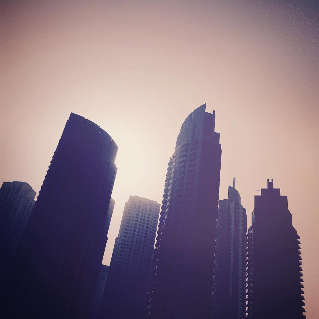 Sunset in Dubai.