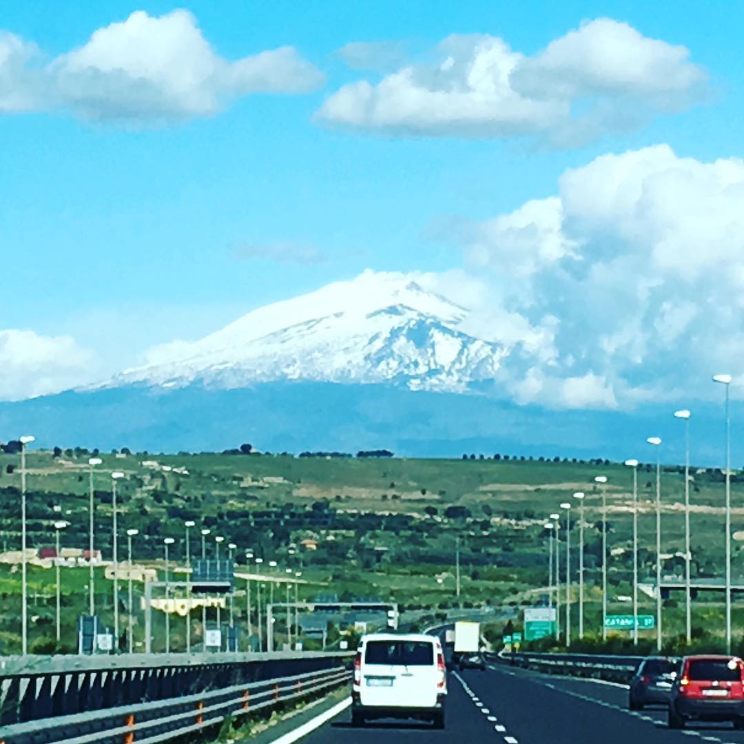 Sicily scout. Mt Etna ahead.
