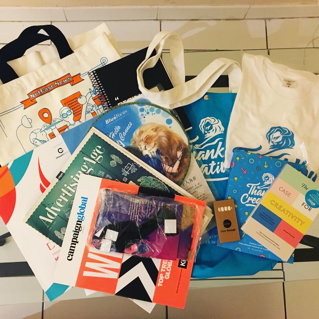 Cannes Lions Goodie Bag.