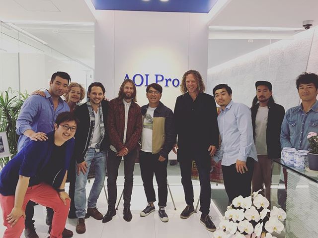 Massive music visited our Tokyo office. Congrats on opening the new office!  #massivemusic #aoipro #tokyo