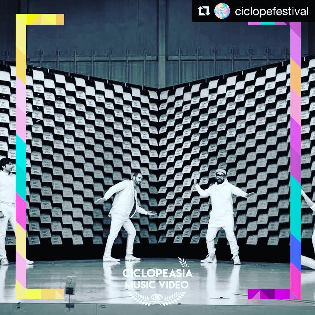 Yey!! @ciclopefestival
・・・
Congratulations to Ok Go that won the "Music Video" Award with their "Obsession" video!  Video Production Company: AOI Pro. Inc.
 Director: Yusuke Tanaka + Damian Kulash