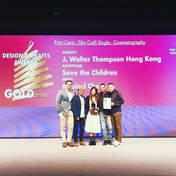 Congratulations @directorsthinktank for winning 1xGold🥇 and 3xSilver 🥈at the Kam Fan Awards 2018 for Save The Children Hong Kong "Musical Chairs"!!