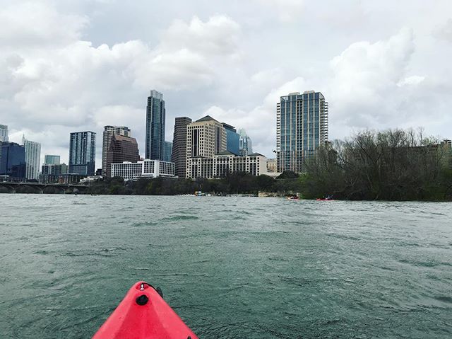 Enjoying kayaking in Austin in between the events