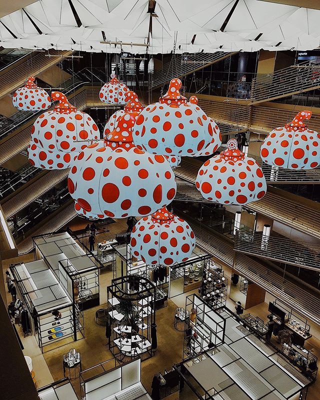 _﻿
Here's this week's  update from AOI Global at﻿
Ginza Six, Ginza and Tokyo!﻿
The art works were designed by Yayoi Kusama.﻿
﻿
#aoiglobal  #shootinglocation  #filmmakinglife 