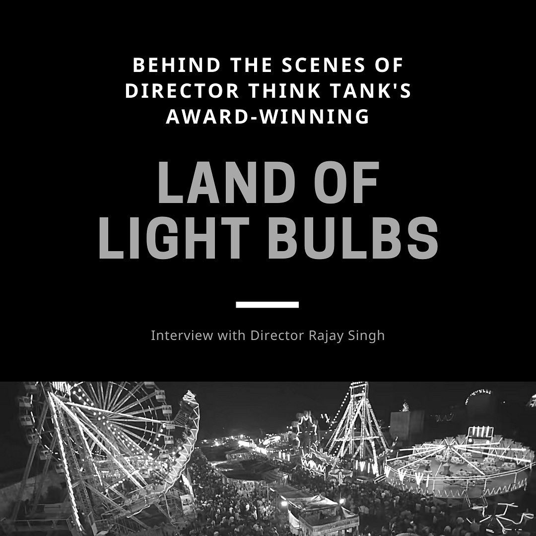 New Interview

"LAND OF LIGHT BULBS" - BEHIND THE SCENES
Captivating, entertaining, unforgettable and thought-provoking. Qualities which earned Directors Think Tank Grand Prix and Gold in the Entertainment Category at Spikes Asia in early March this year for their stunning ‘Land of Light Bulbs’; a trilogy inspired by the sharing of energy and the spirit of ingenuity. All of us at AOI Pro., were delighted when SE Asia’s oft-acclaimed Director Rajay Singh gave us this behind-the-scenes lowdown on how the masterpiece emerged.

Click the link in our bio to read the full article