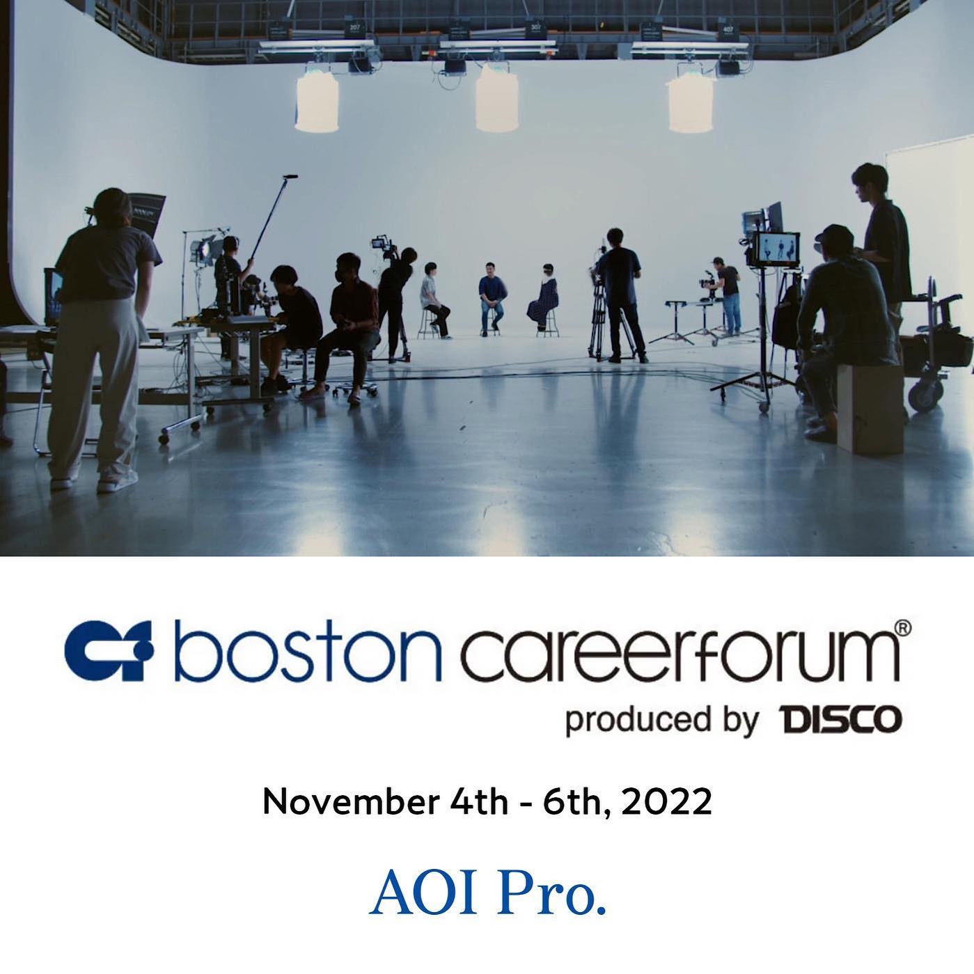 -
AOI Pro. will participate for the first time in the 2022, to be held in from November 4th to 6th.

Boston Career Forum is the world's largest job fair for Japanese-English Bilinguals. Over 150 companies from all over the world will come to Boston for three days.

AOI Pro. is one of Asiaʼs top film productions specializing in commercial film production as its core business. AOI Pro. has a global division consisting of in-house bilingual producers, as well as production bases in Malaysia, Indonesia, California and others, which enables the company to take on global projects.

Come join our commercial film production team working in the global field. 
We look forward to meeting many of you at the Boston Career Forum!

Register for Boston Career Forum 2022
https://careerforum.net/en/event/bos/

AOI Pro. Inc.'s Company Profile
https://careerforum.net/en/company_list/2335/company_detail/

・・・
@aoirecruit 
@aoipro
・・・